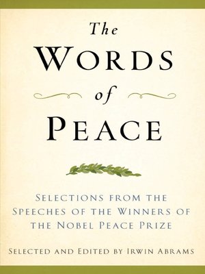 cover image of The Words of Peace